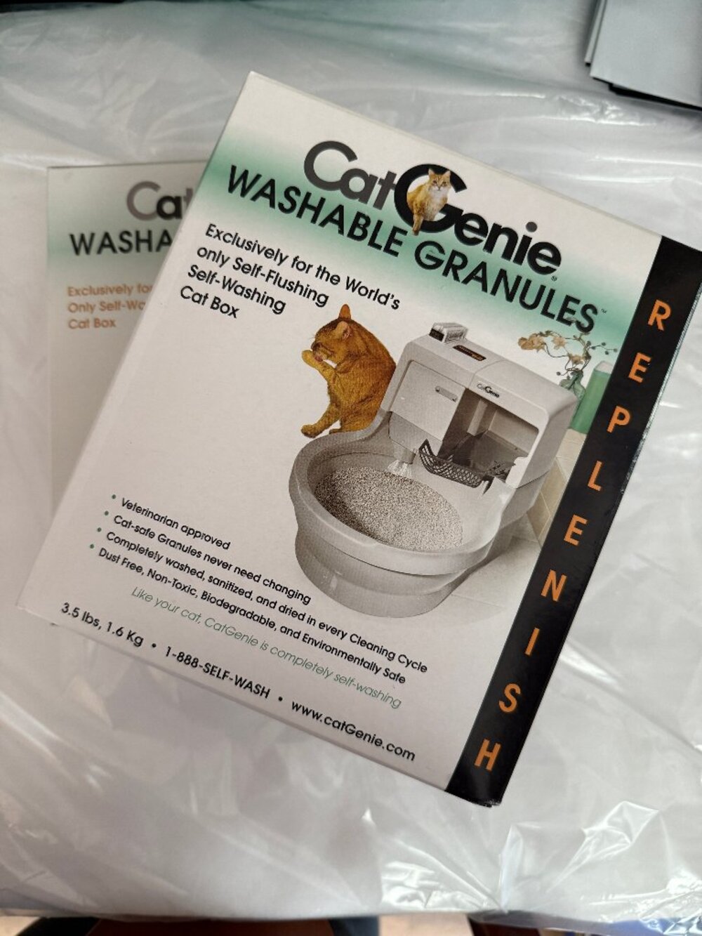 Catgenie Washable Granules 2 boxes